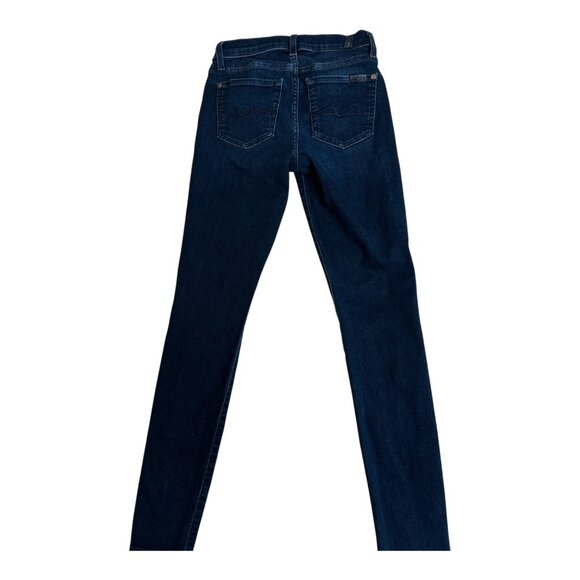 7 For All Mankind Womens Gwenevere  Ankle Skinny Mid Rise Jeans Size 25 Designer - Picture 3 of 13
